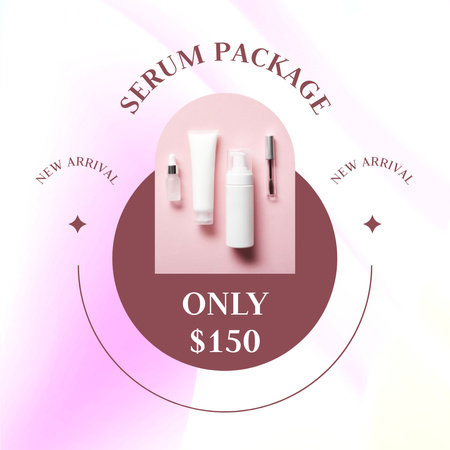 Offer Prices for Cosmetics Set Instagram Design Template