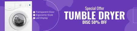 Tumble Dryer Discount Purple Ebay Store Billboard Design Template