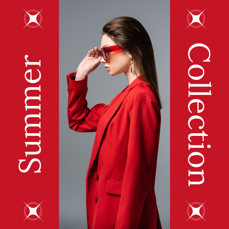 Summer Clothes Collection for Woman Instagram Design Template