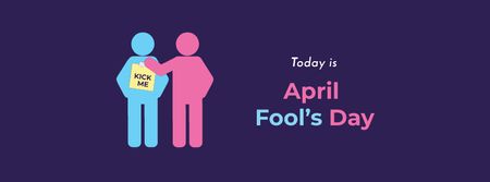 Platilla de diseño April Fool's Day with People pranking Facebook cover