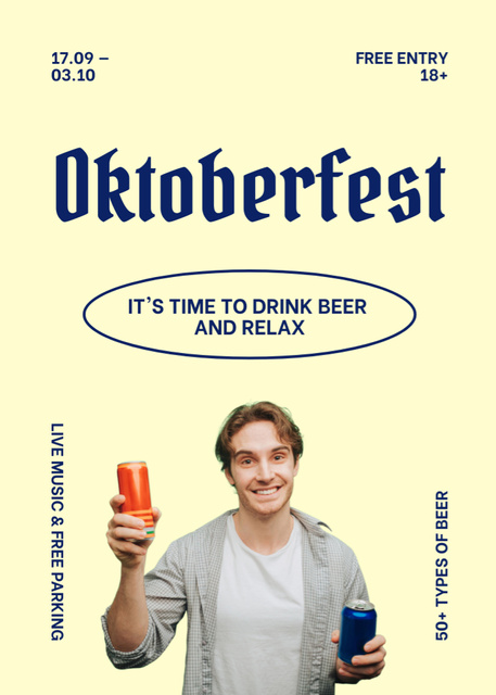 Oktoberfest Bavarian Exciting Wonderful Disclosure Flayer tervezősablon