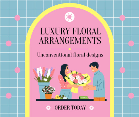 Moment Blossom için Çiçek Koleksiyonu Facebook Tasarım Şablonu