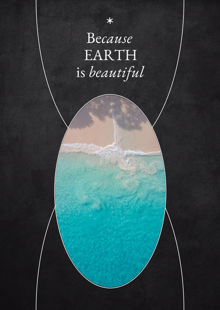 Eco Concept with Crystal Water Poster Πρότυπο σχεδίασης