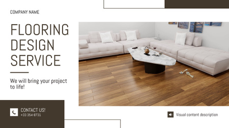 Vastuullisen lattiasuunnittelun palvelun edistäminen Full HD video Design Template