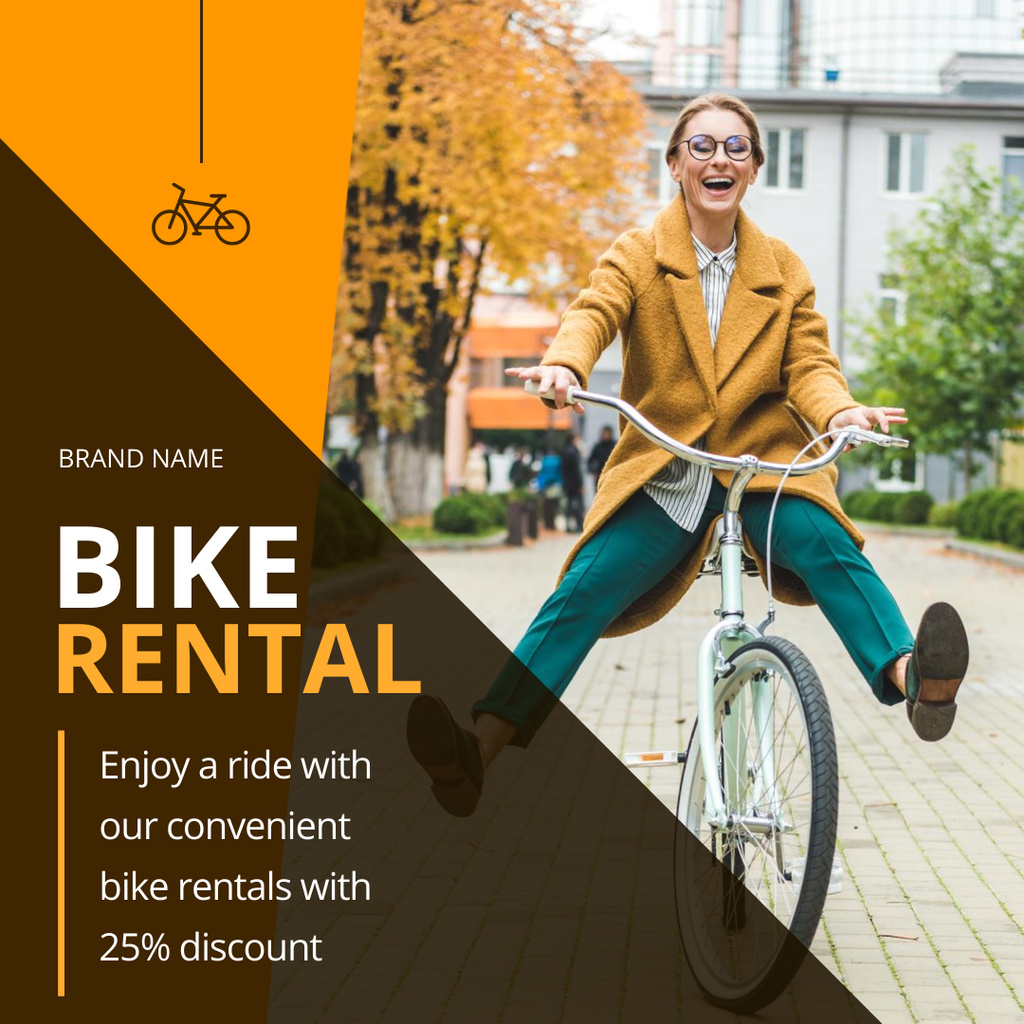 Urban Bicycles for City Rides Instagram – шаблон для дизайна