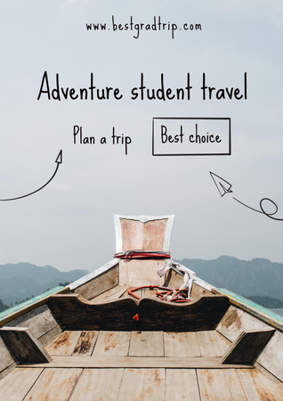 Students Trips Offer Poster Design Template