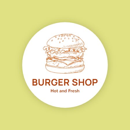 Designvorlage Tasty Burger Offer für Logo