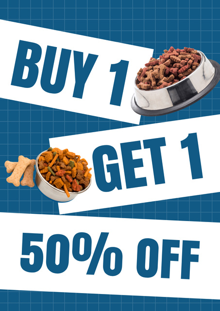 Modèle de visuel Best Deals for Animal Food - Poster