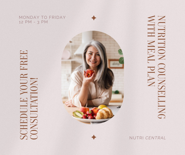 Nutritionist's Consulting Services for Every Age Facebookデザインテンプレート