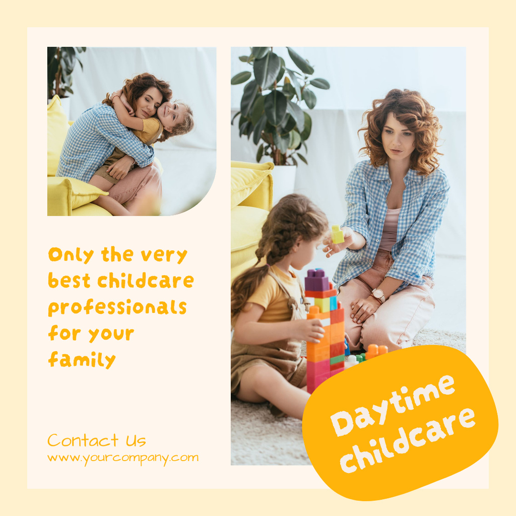 Safe and Nurturing Babysitters for Your Little Ones Instagram Modelo de Design