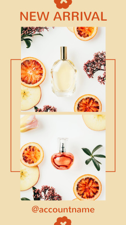 Announcement of New Arrival of Perfumes Instagram Story Šablona návrhu