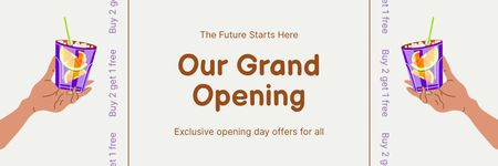 Grand Opening Email header Design Template