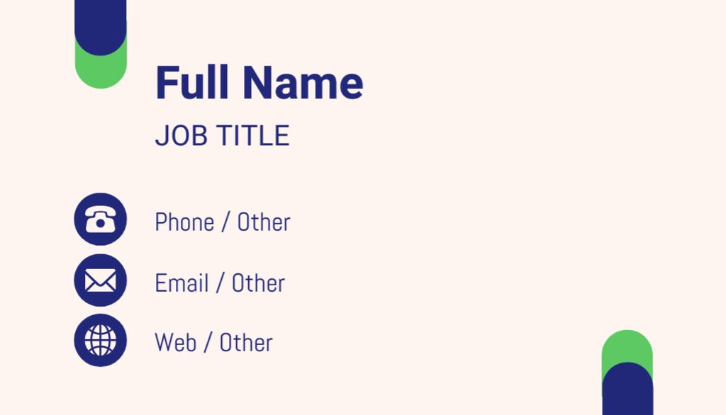 Platilla de diseño Cool Individualized Corporate Worker Profile With Branding Business Card US