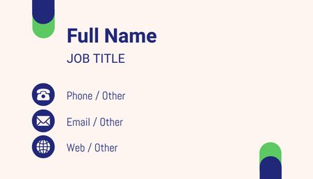 Template di design Fantastico profilo aziendale personalizzato del lavoratore con marchio Business Card US