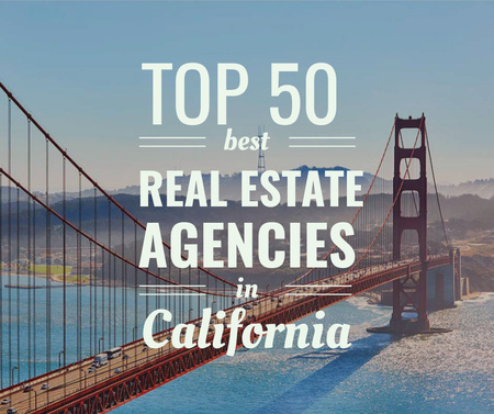Plantilla de diseño de Real estate agencies in California ad Facebook 