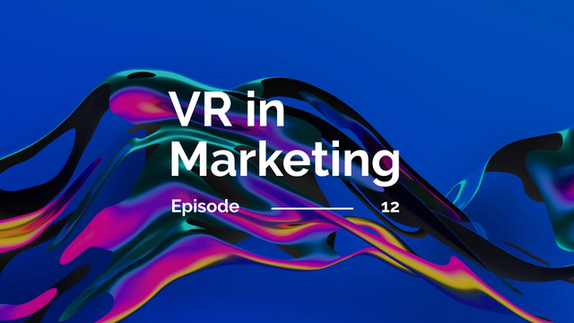 VR technology in marketing Youtube Thumbnail Modelo de Design
