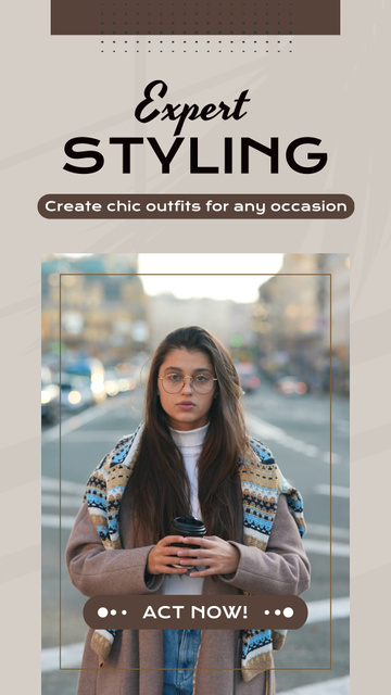 Expert Level Styling Service Offer Instagram Video Story Design Template