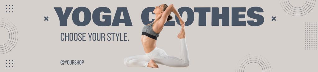 Plantilla de diseño de Offer of Yoga Clothes Ebay Store Billboard 