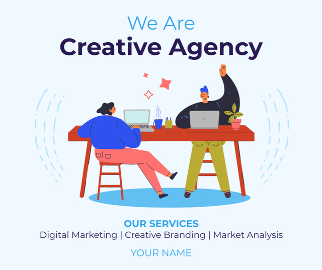 Digital Marketing Advisory Facebook – шаблон для дизайна