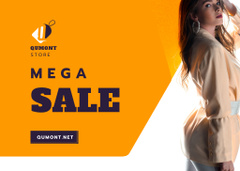 Mega Sale of Fashion Clothes Offer on Orange