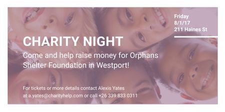Corporate Charity Night Image Design Template