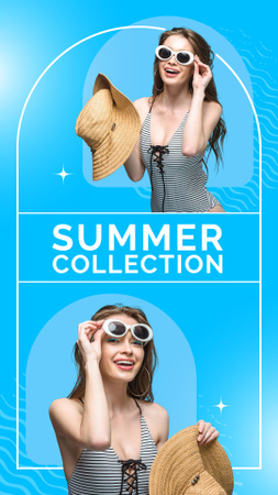 Designvorlage Summer Swimwear Collection für Instagram Story