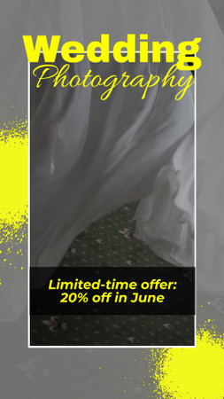 Plantilla de diseño de Wedding Photography Service With Discount In Summer TikTok Video 