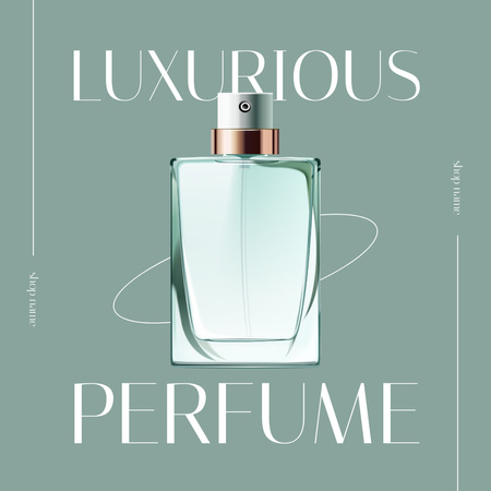 Реклама роскошного аромата Instagram – шаблон для дизайна