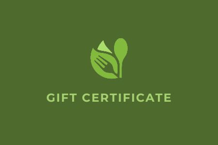 Nutritionist Services Offer Gift Certificate Šablona návrhu