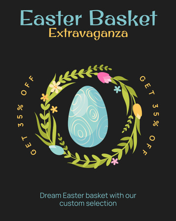Easter Instagram Post Vertical Design Template