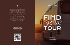 Bus Travel Tours Ad on Brown