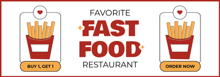 Реклама улюбленого ресторану швидкого харчування Tumblr – шаблон для дизайну