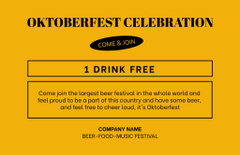 Oktoberfest Authentic Event Ad with Beer Foam