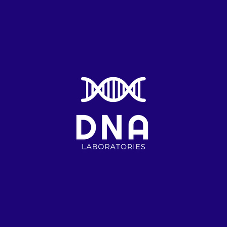 Laboratuvar Amblemi Logo Tasarım Şablonu