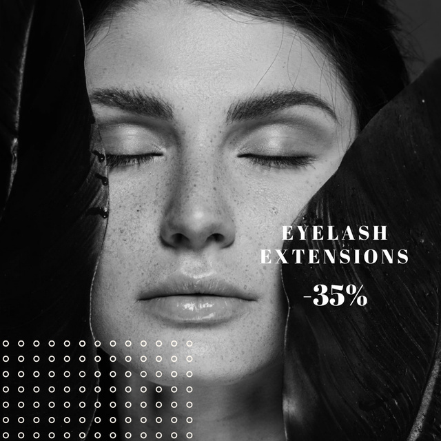 Eyelashes Extension Discount Instagram – шаблон для дизайна