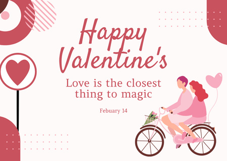 Užijte si kouzelného Valentýna Card Šablona návrhu