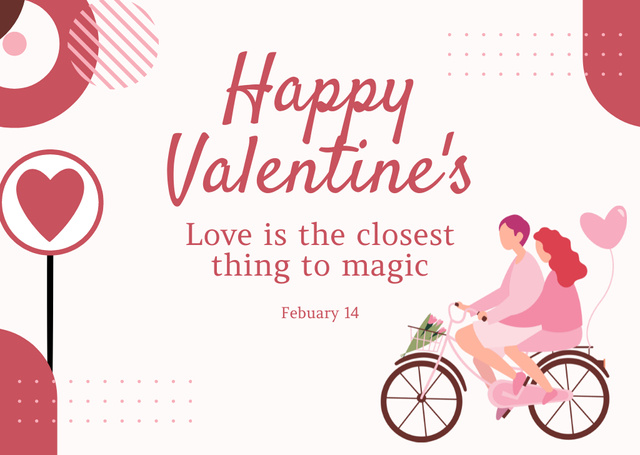Have a Magic Valentine's Day Card Tasarım Şablonu