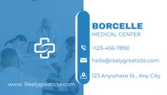Medical Center Ad with Illustration of Cross