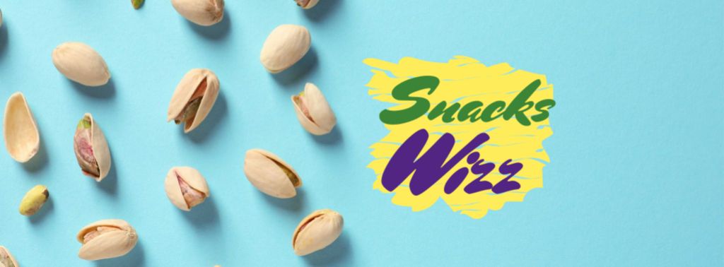 Pistachio nuts snack Facebook cover – шаблон для дизайну