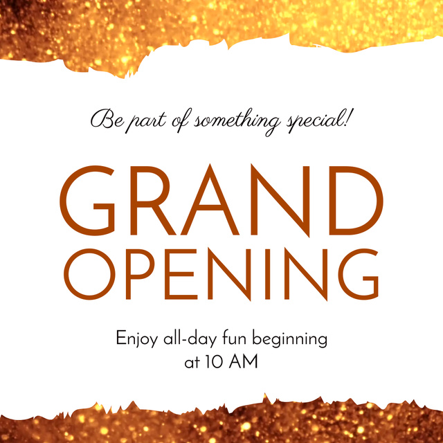 Modèle de visuel All Day Fun Grand Opening - Animated Post