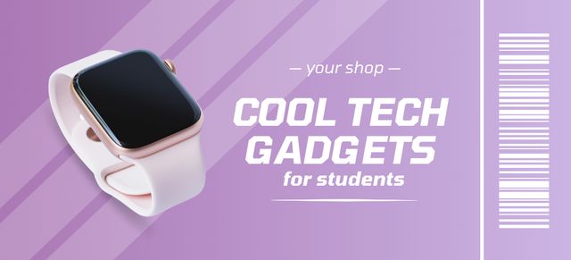 Plantilla de diseño de Back to School Sale of Gadgets with Smartwatch Coupon 3.75x8.25in 