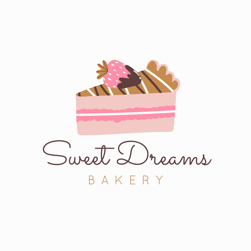 Sweet Dreams Bakery Logoデザインテンプレート