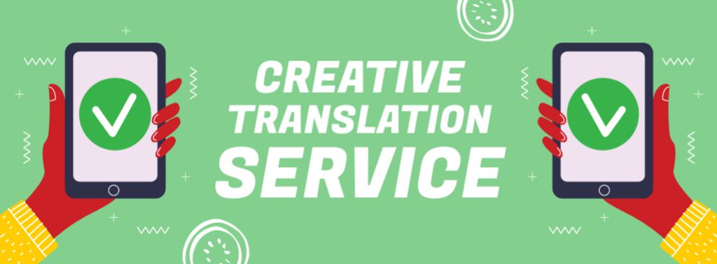 Client-focused Translation Service For Gagdets Facebook cover Design Template