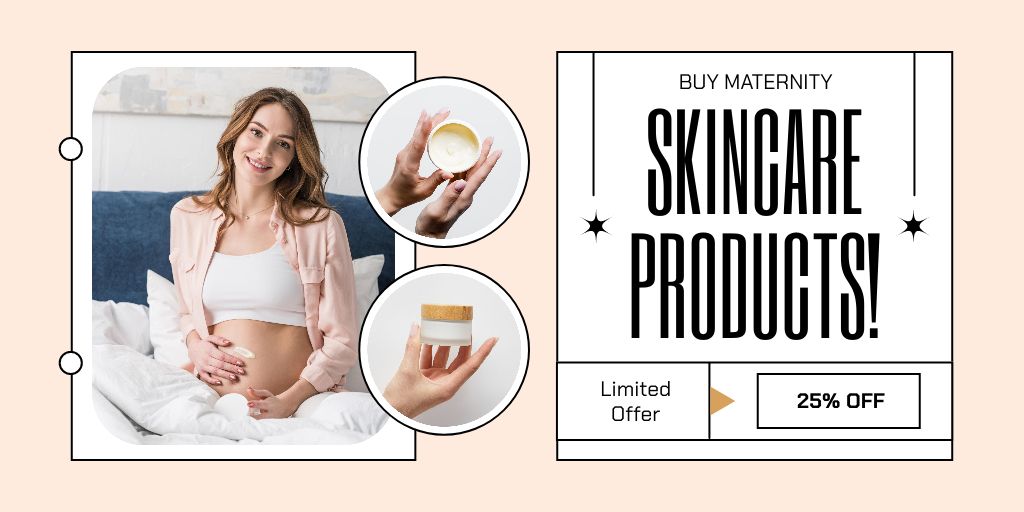 Szablon projektu Limited Offer on Maternity Skin Care Products Twitter