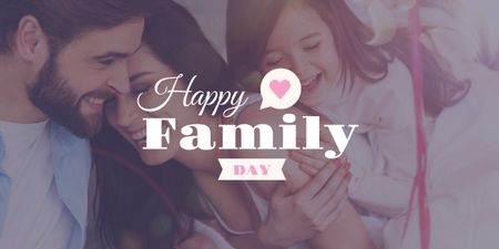 happy family day poster Image Modelo de Design