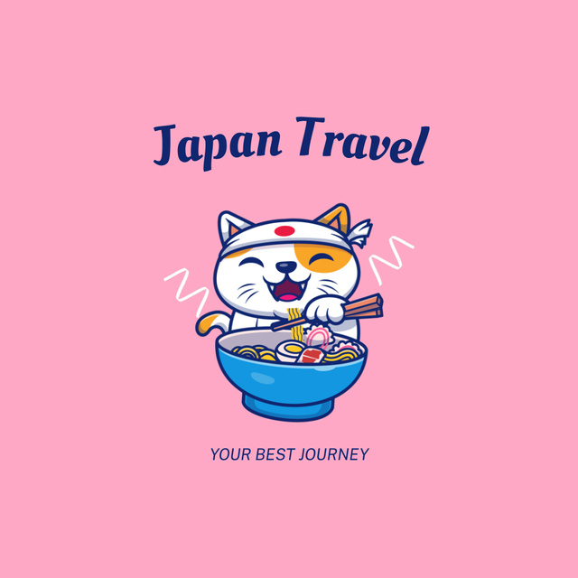 Travel to Japan Offer Animated Logo Design Template