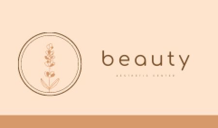 Beauty Salon Services Offer Business card Modelo de Design
