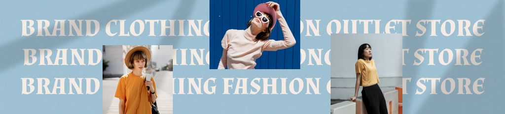 Designvorlage Women in Stylish Outfits Ad With Discount Ad für Ebay Store Billboard