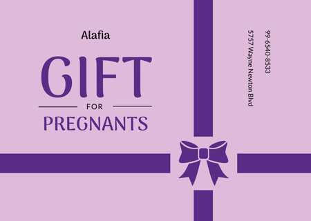 Ontwerpsjabloon van Flyer A6 Horizontal van Cadeau voor zwangere aanbieding met huidige dozen