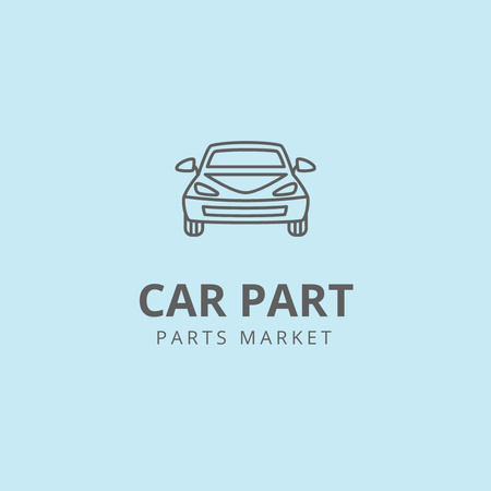 Auto Parts Store Ad Logo Design Template